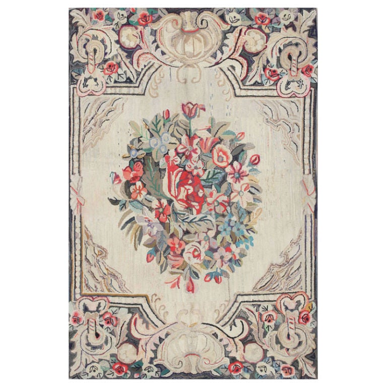 Antique American Hooked Rug