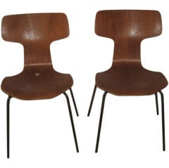 Set of 4 Vintage Fritz Hansen Chairs