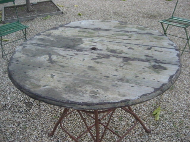 French Vintage Table de Jardin, France c. 1900 For Sale