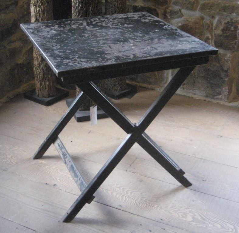 Vintage Metal Folding Table at 1stDibs antique metal folding table