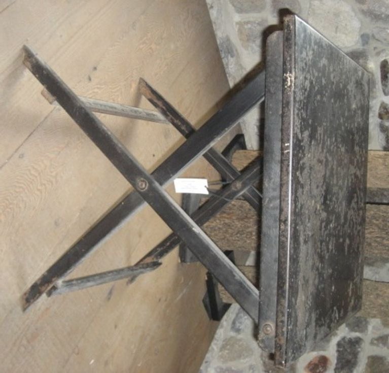 Vintage Metal Folding Table at 1stDibs antique metal folding table