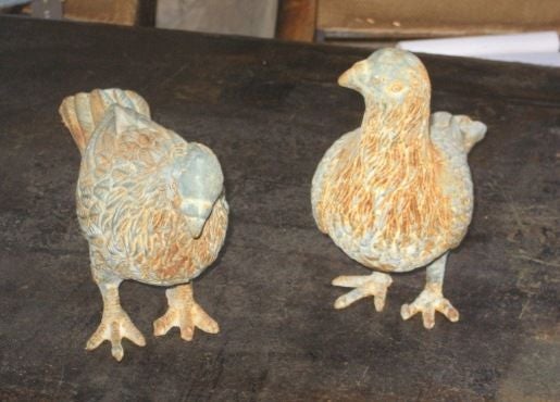 Pair of Vintage Pigeon Decoys