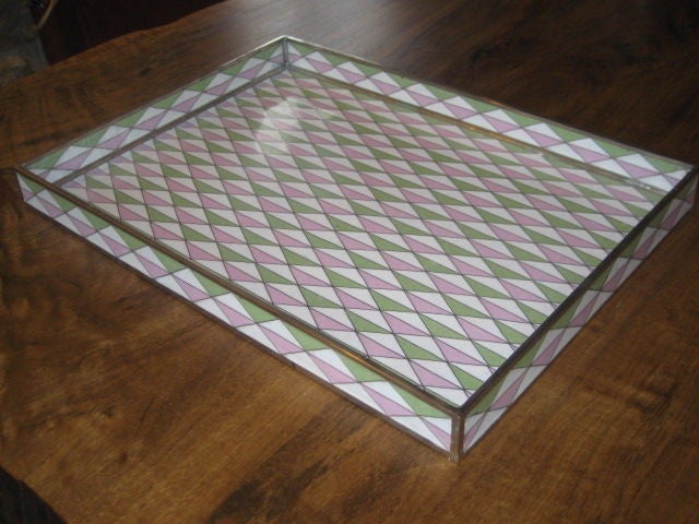 Geometric Cloisonne Tray