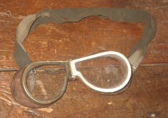Belgian Vintage Leather Motorcycle Goggles