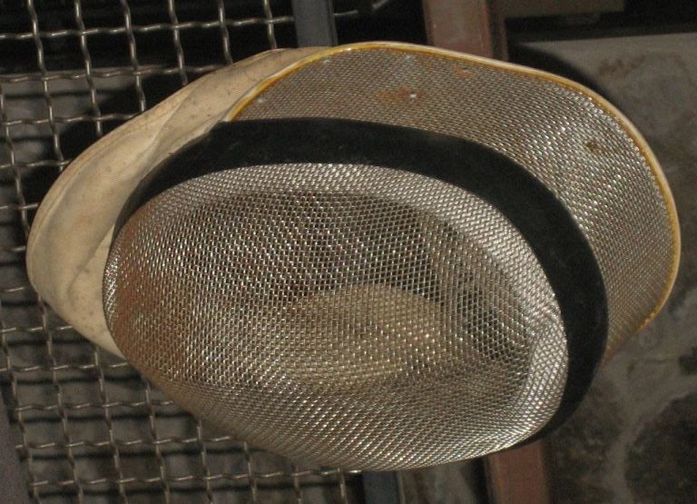 antique fencing mask