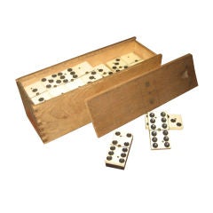 Antique Domino Game Set