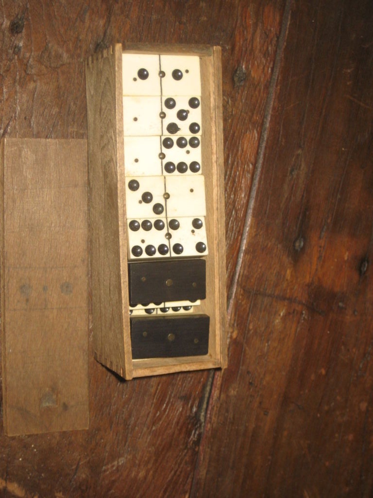 Belgian Vintage Domino Game Set