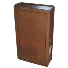 Early 20th Century Leather Faux Book Box, United Kingdom