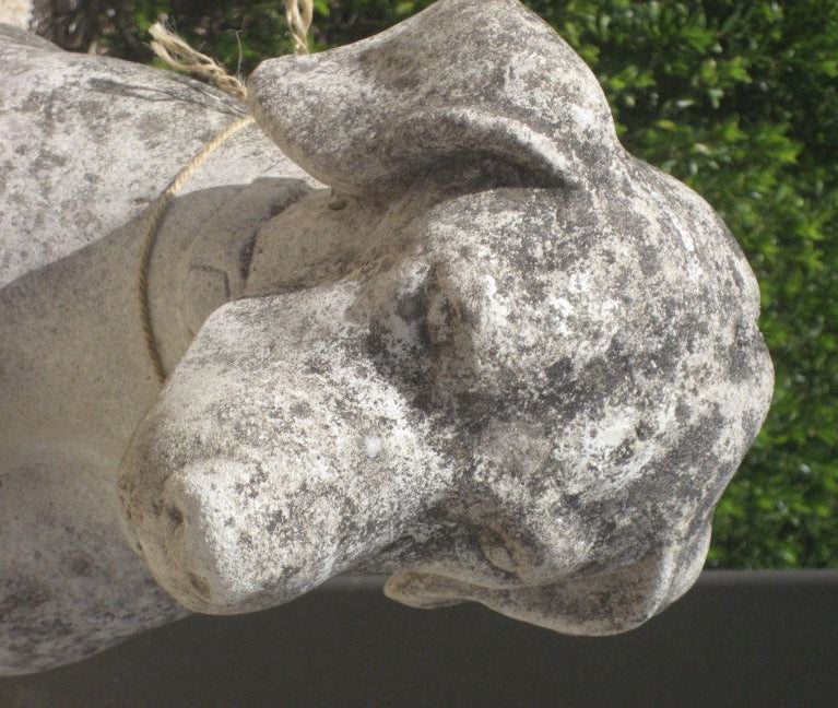 Vintage Stone Dog at 1stdibs