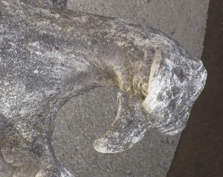 Pair of Vintage Italian Stone Eagle Finials, circa 1940