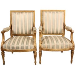 Pair of Louis XVI Armchairs