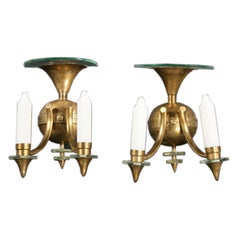 Vintage Pair of French Deco Style Sconces