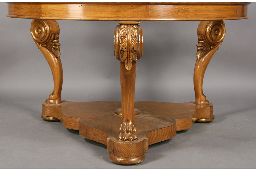 Empire Style Center Table In Good Condition For Sale In New York, NY