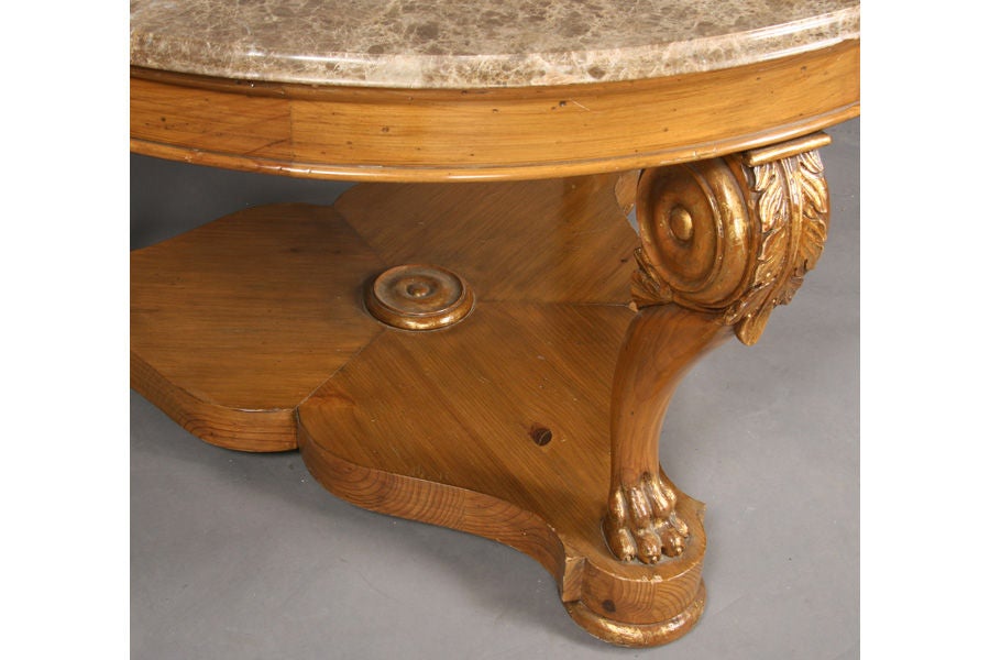 20th Century Empire Style Center Table For Sale