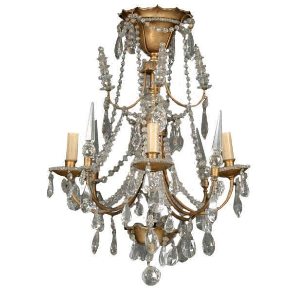 Jansen Crystal Chandelier For Sale