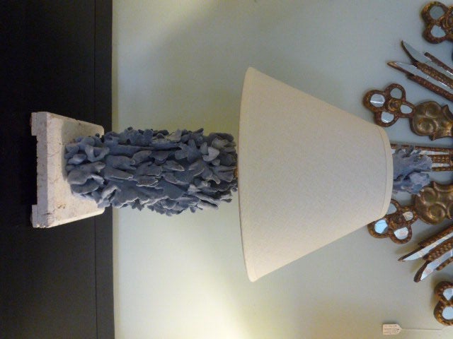 A Pair of Blue Coral Lamps