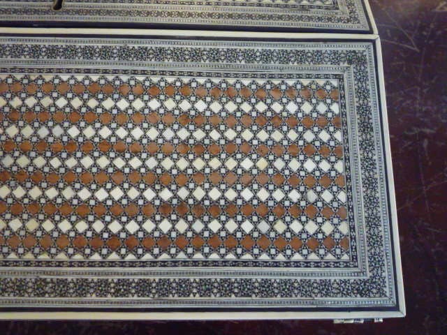 A Rare Anglo Indian Sadeli Inlaid Lap Desk or Writing Box 1