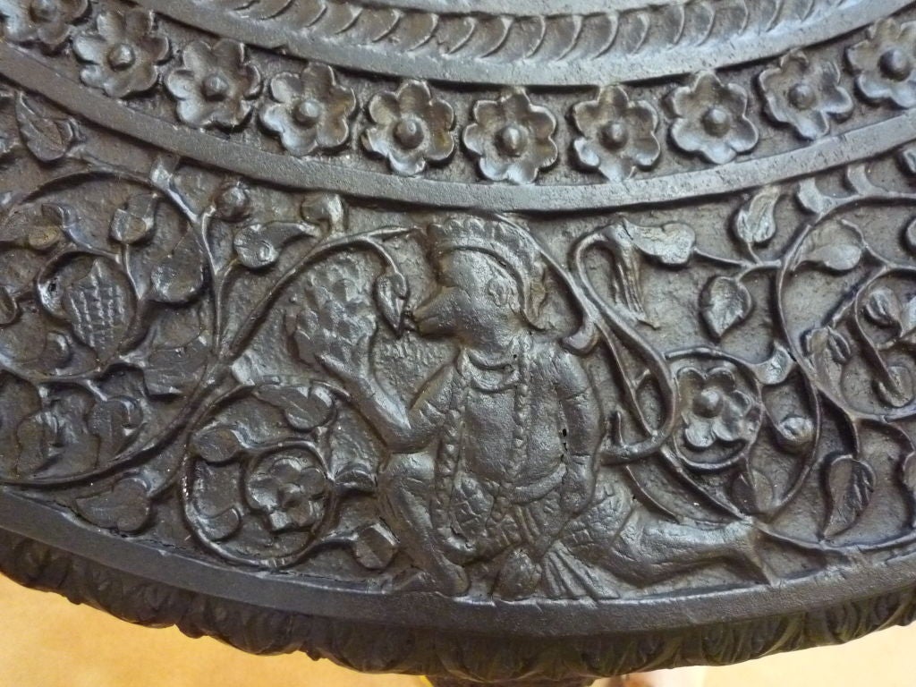 20th Century Anglo Indian Table with Elephant Heads