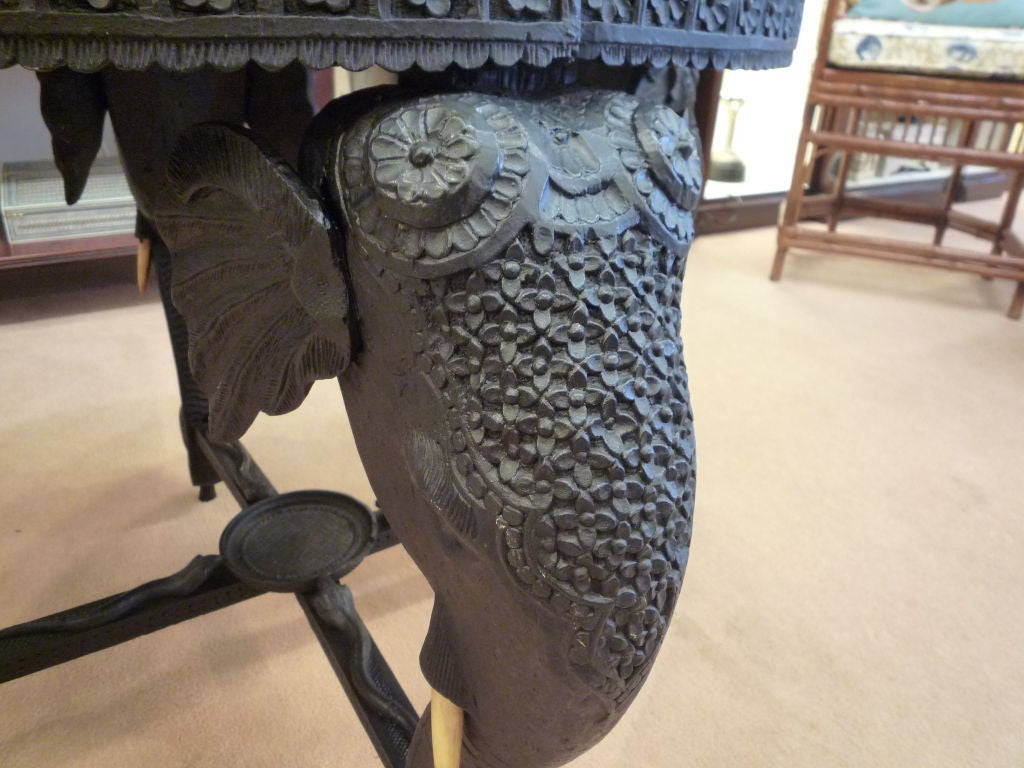 Anglo Indian Table with Elephant Heads 3