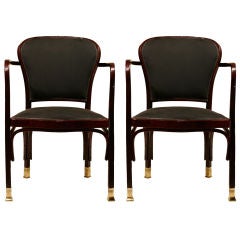 Pair of Gustav Siegel armchairs
