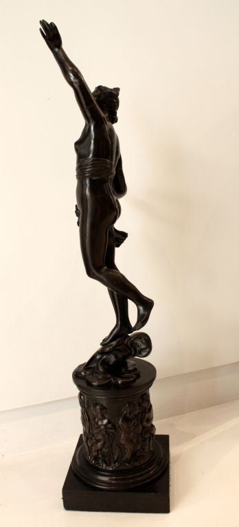 Mercury and Fortuna bronze sculptures 4