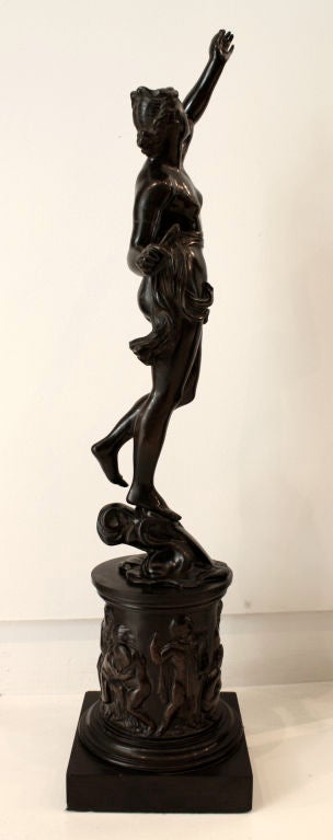 Mercury and Fortuna bronze sculptures 6