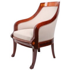 Pair of Swedish Empire Style Chairs, c. 1900