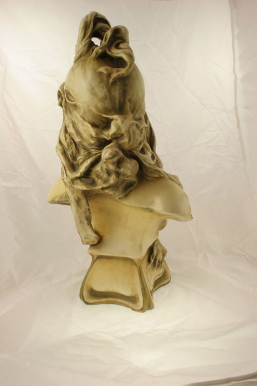 Porcelain female bust by Amphora titled 