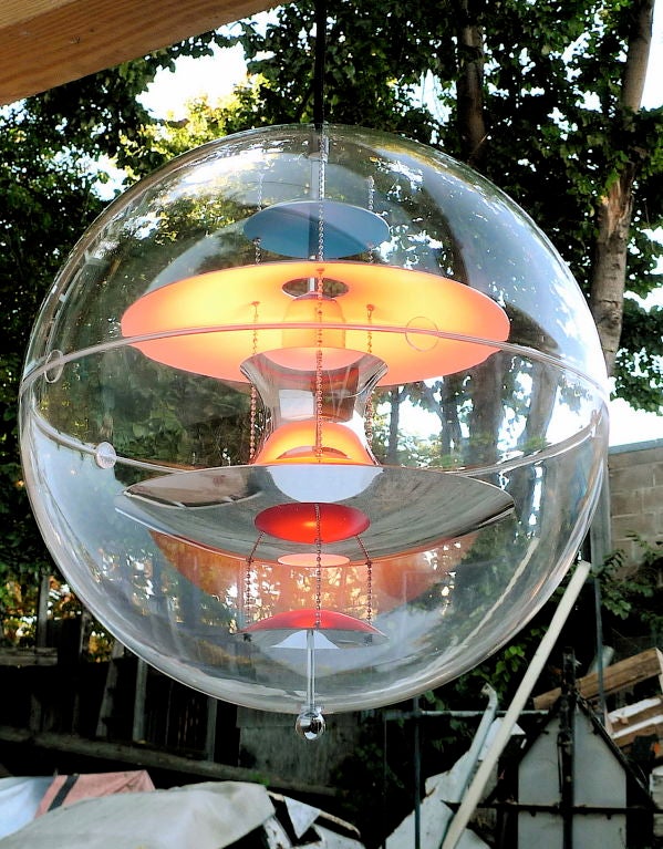 Danish Verner Panton VP Globe Pendant Lamp, 1969