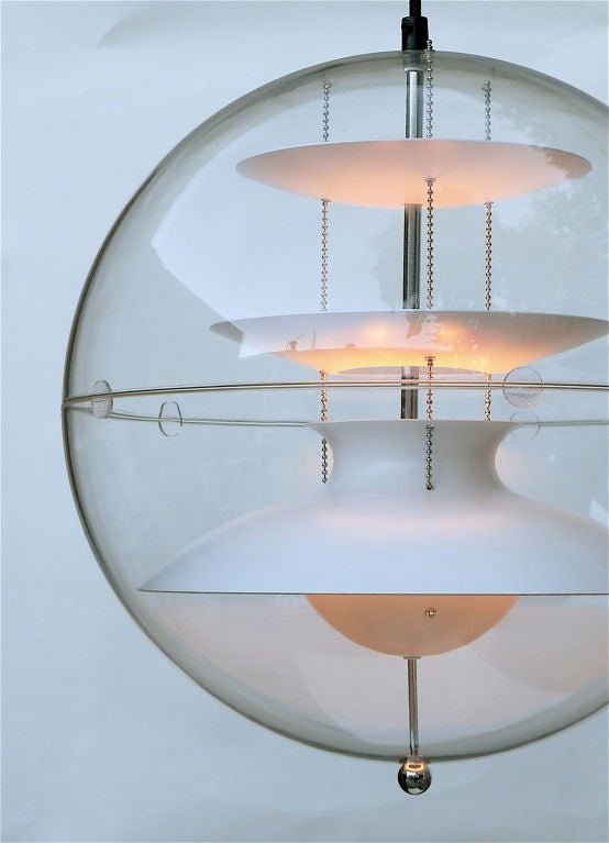 Verner Panton VP Globe Pendant Lamp In Excellent Condition In San Francisco, CA