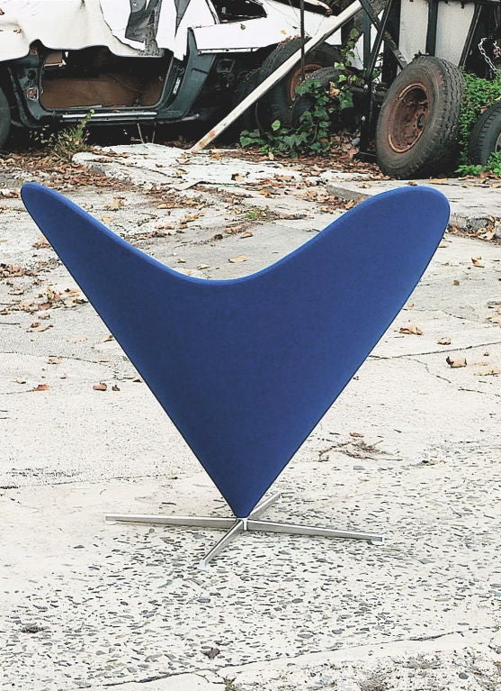 Mid-20th Century Verner Panton Heart Chair, 1958