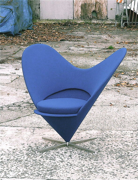Metal Verner Panton Heart Chair, 1958