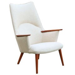 Hans Wegner Lounge Chair for C.M. Madsens, Harby Denmark, 1954