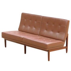 Florence Knoll/Lewis Butler Leather Settee, 1955