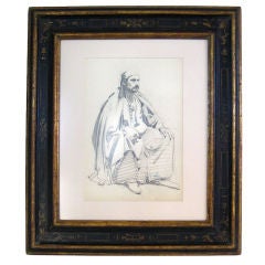 Antique Early 20th Century Parisian Seated Male Figure