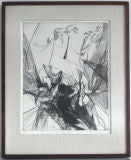 Richard B. Royce 1960s Abstract Etching