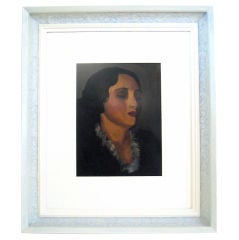 Clyde F. Seavey Oil Female Portrait, 1932