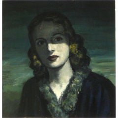 Clyde F. Seavey Oil Female Portrait, 1930s