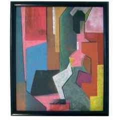 Mid Century Cubist Figure