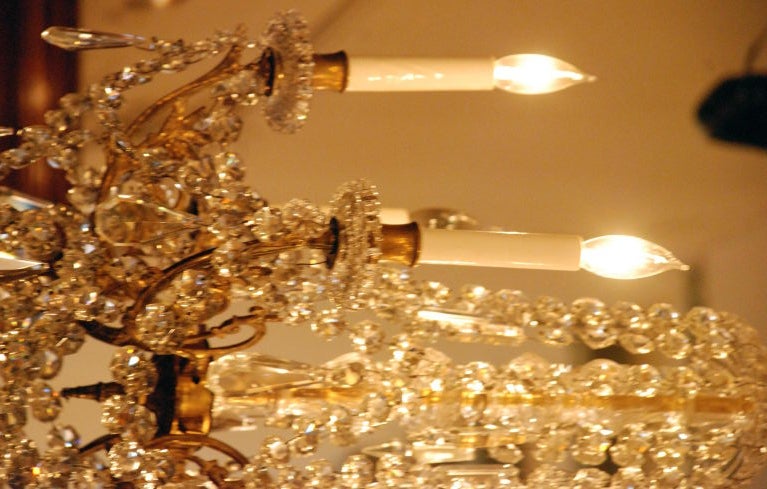 Crystal Antique French Chandelier, Parisian Design