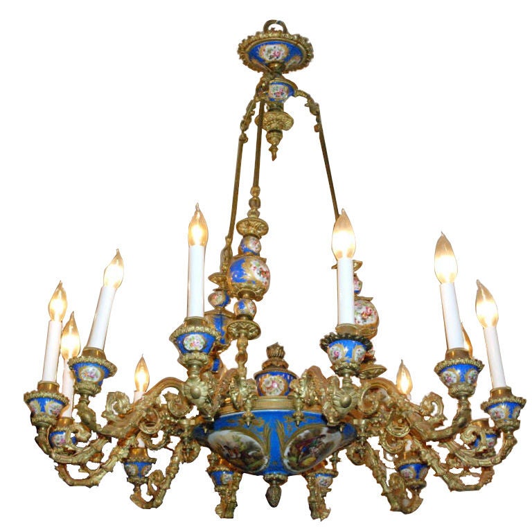 Antique French "Empress Eugenie" Chandelier
