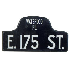 Humpback Bronx Street Sign - E. 175th Street (Waterloo Pl.)