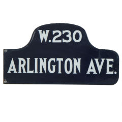 Humpback Bronx Street Sign - W 230th Street and Arlington Avenue