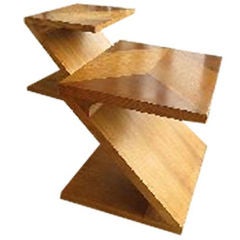 1980's Z Wooden Side Tables