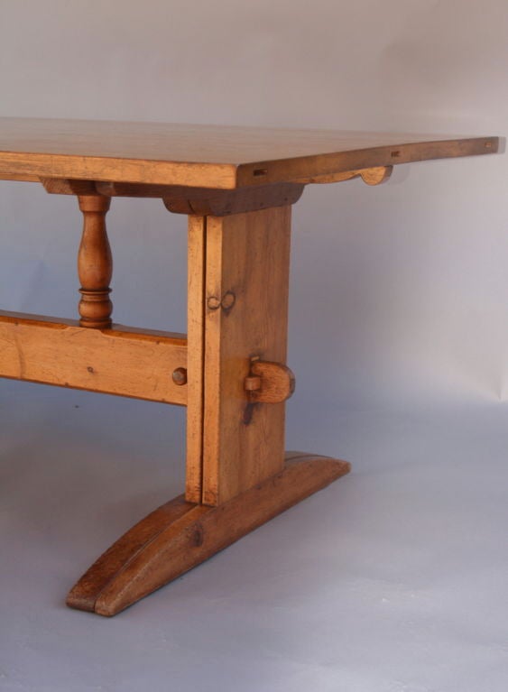 Custom 12' Trestle Table by architect Avery Rennick 1