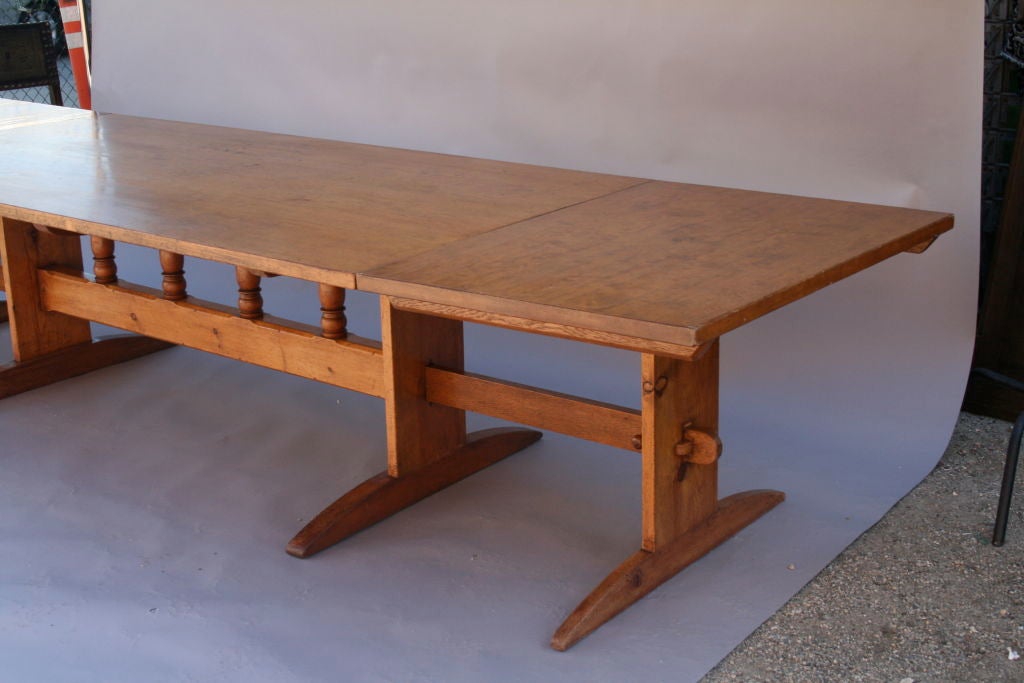 Custom 12' Trestle Table by architect Avery Rennick 3