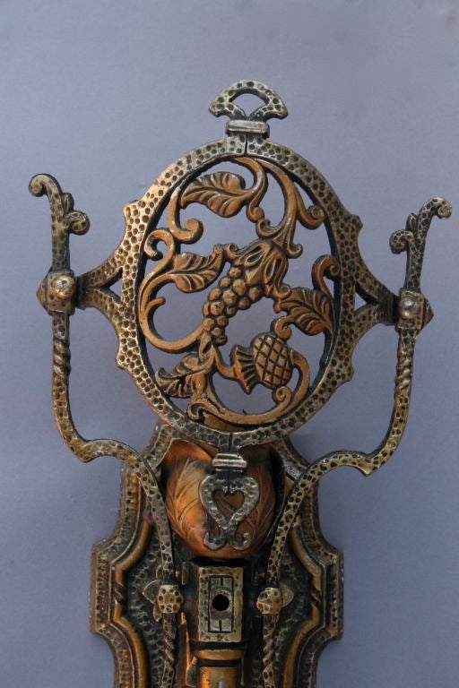 1 Large Brass Spanish Revival Sconces