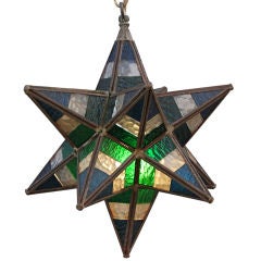 Vintage Glass Star Pendant