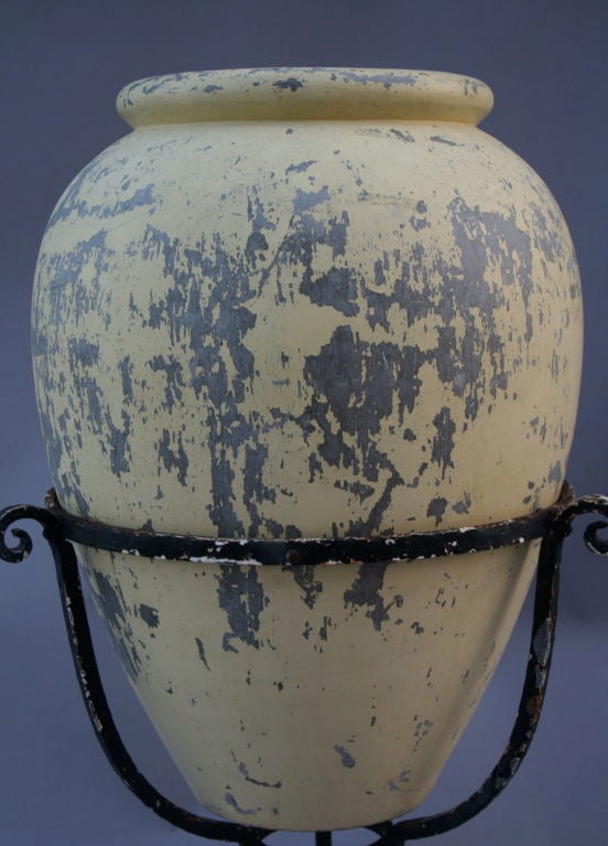 Classic Oil Jar in Original Iron Stand 2