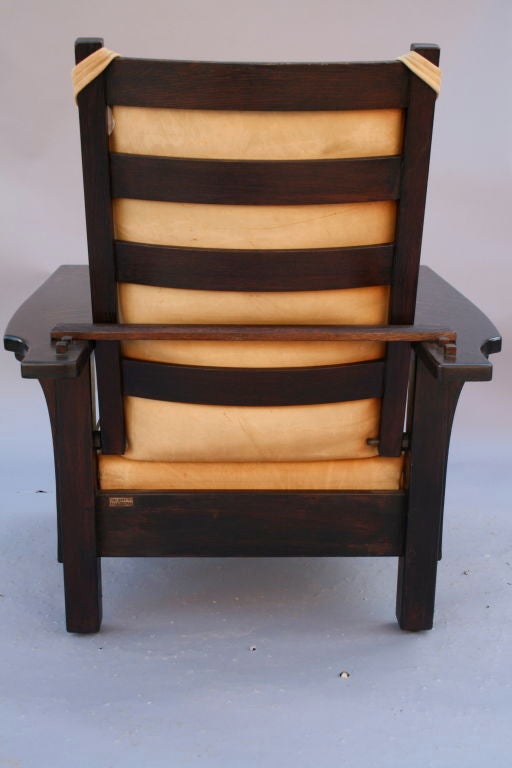 L & JG Stickley Paddle Arm Morris Chair 2